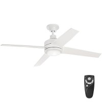 Home Decorators Collection Mercer 52 in. Integrated LED Indoor White Ceiling Fan - B077ZDMPGP